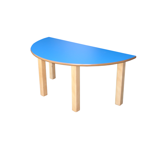 Mesa infantil madera semicircular 140x70cm